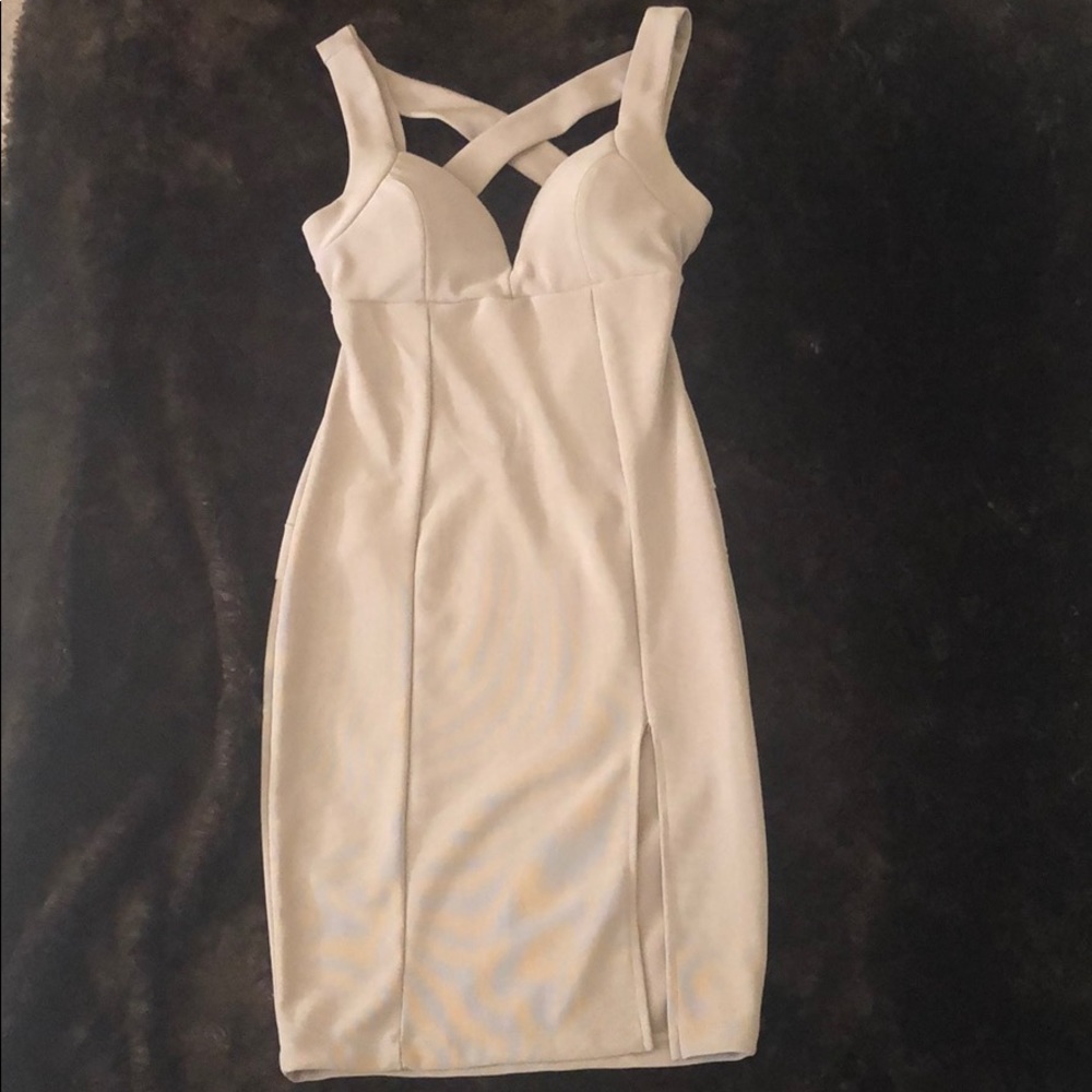 Very cute and sexy nude dress!